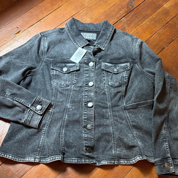 Torrid Fit and Flare Jean Jacket - Picture 1 of 5